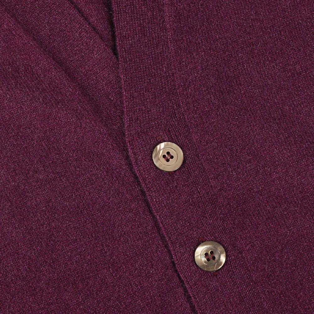 Rubinacci Gilet in cashmere vino Offerte stagionali