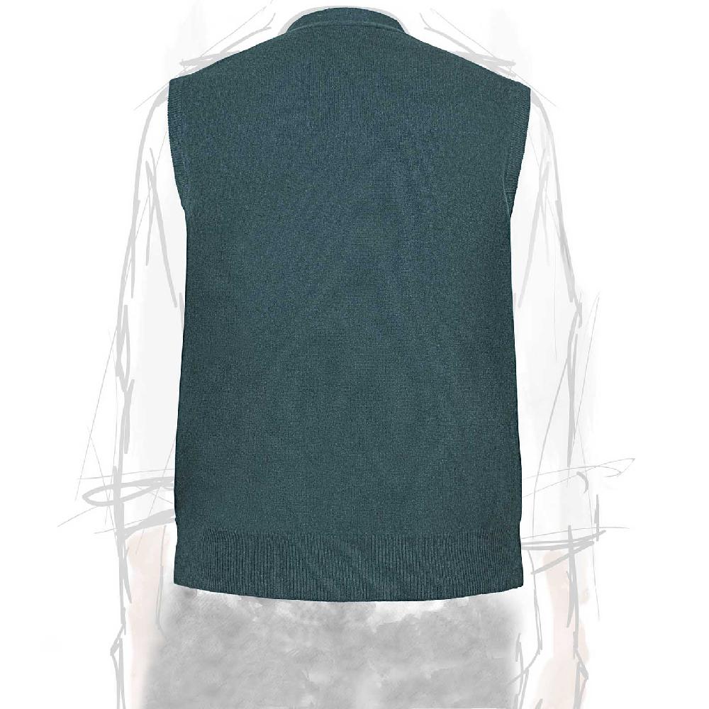 Rubinacci Gilet in cashmere verde Liquidazione