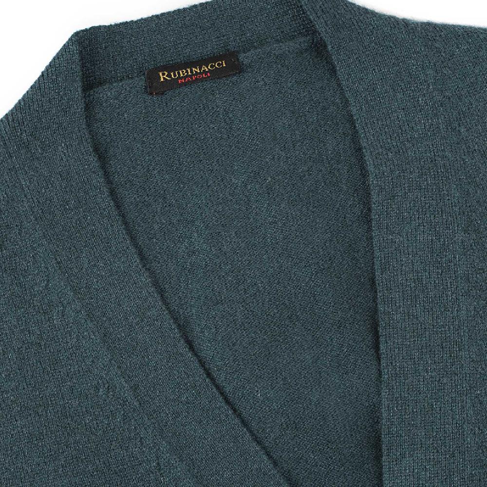 Rubinacci Gilet in cashmere verde Liquidazione
