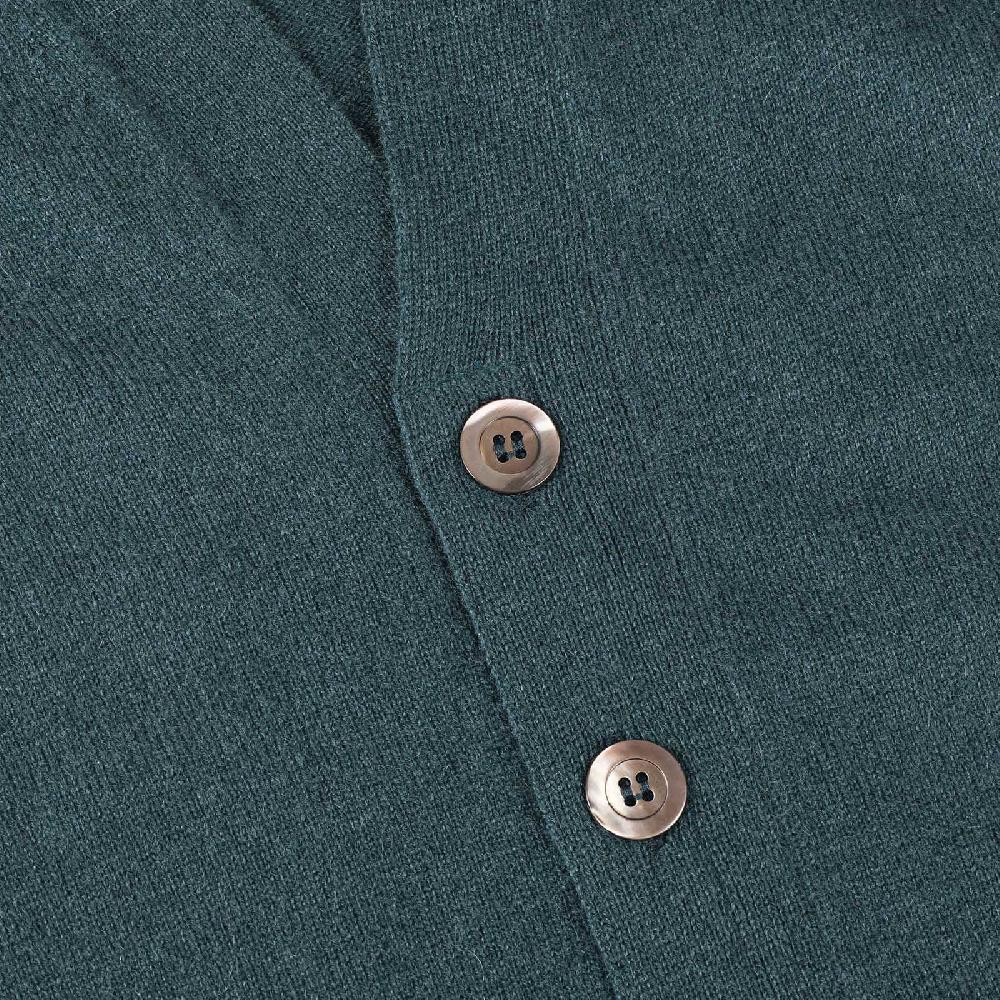 Rubinacci Gilet in cashmere verde Liquidazione