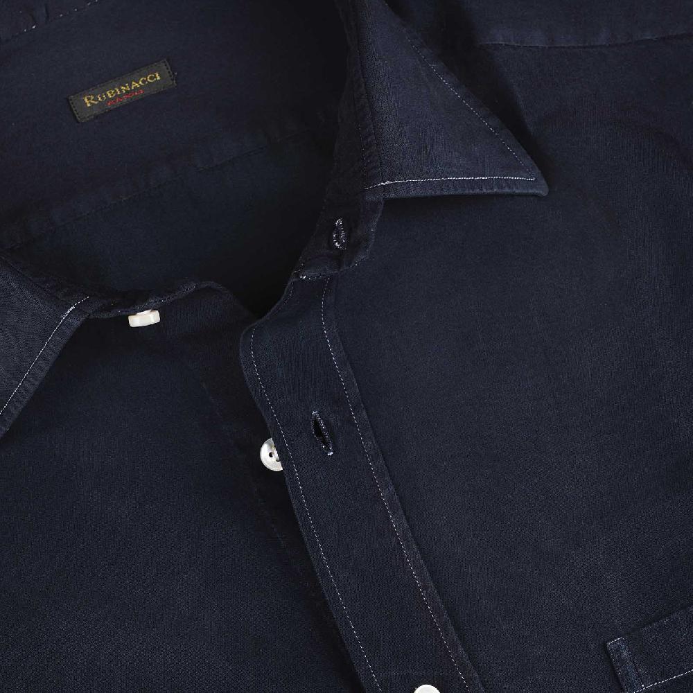Rubinacci Camicia blu notte Enormi risparmi