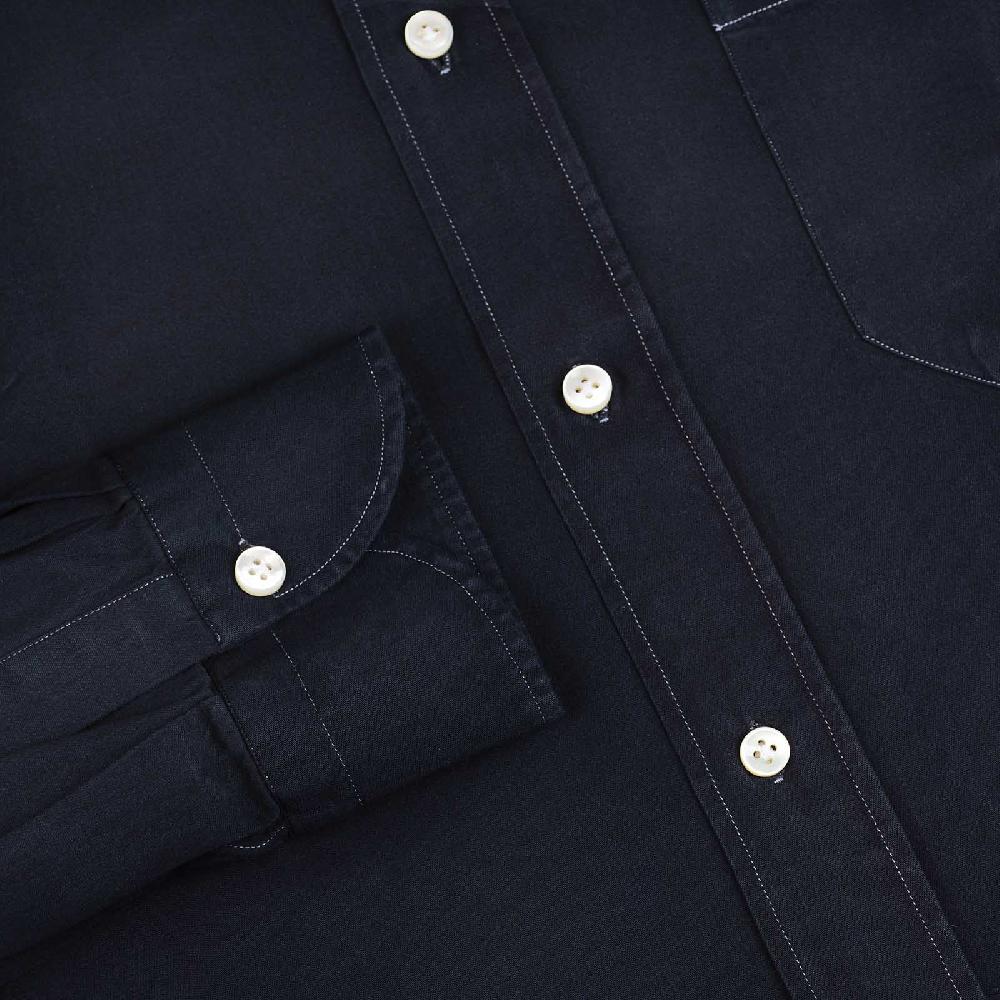 Rubinacci Camicia blu notte Enormi risparmi