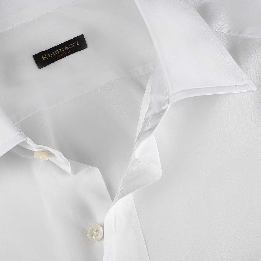 Rubinacci Camicia in cotone bianca Super Saving Price