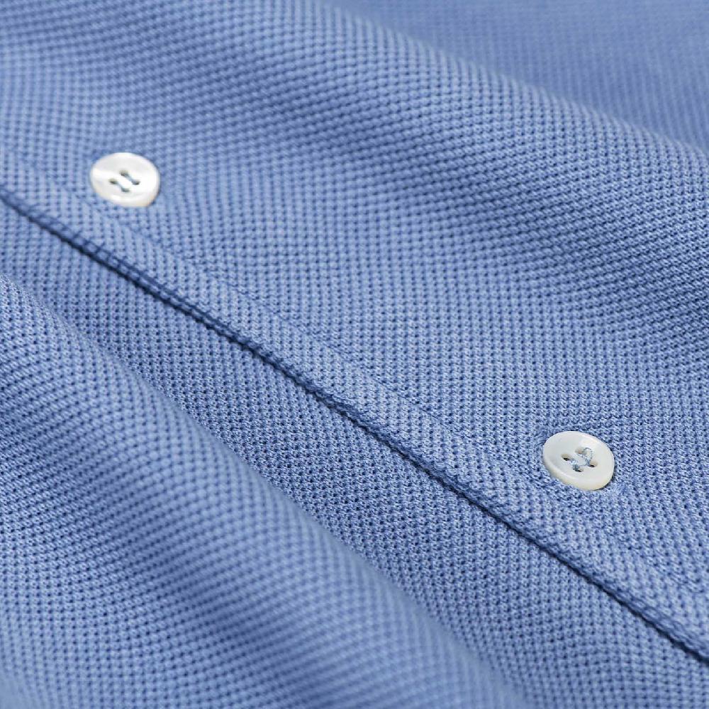 Rubinacci Camicia in piquet jeans ACQUISTA ORA