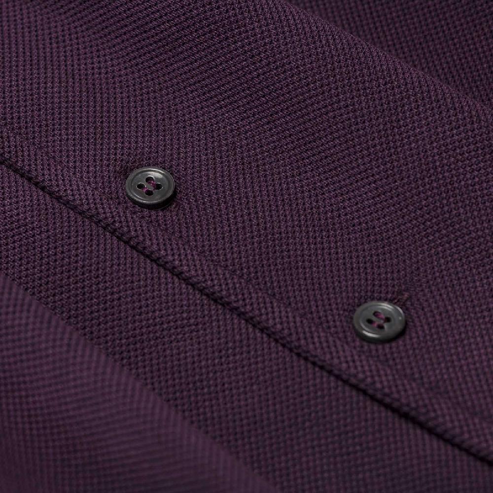 Rubinacci Camicia in piquet vino Latest stili