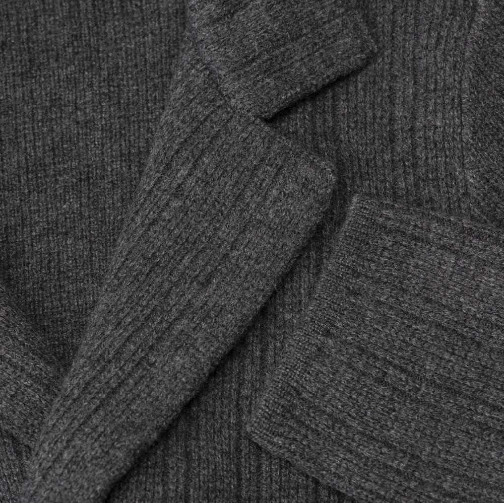 Rubinacci Cardigan doppio petto cashmere grigio Fino al 50% di sconto