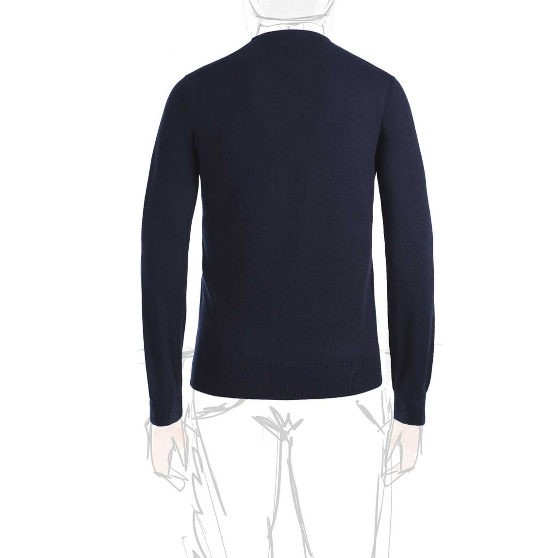 Rubinacci Girocollo in cashmere blu Fino al 60% di sconto