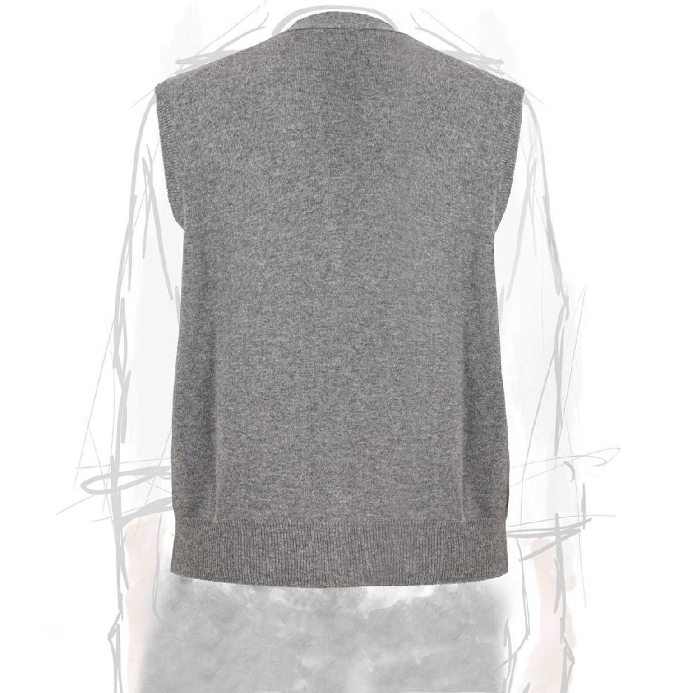 Rubinacci Gilet in cashmere grigio Fino al 65% di sconto