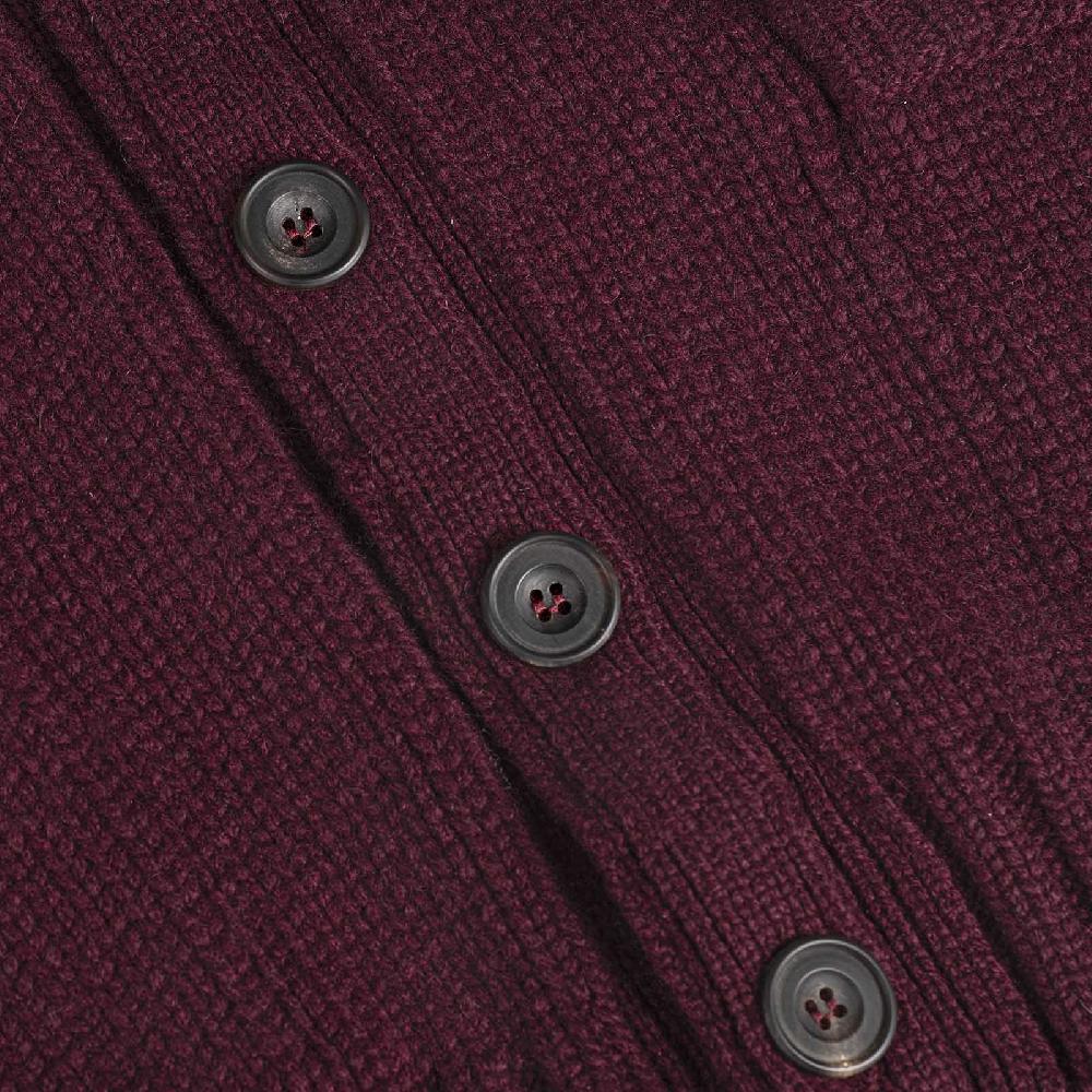 Rubinacci Cardigan cashmere bordeaux Only for today
