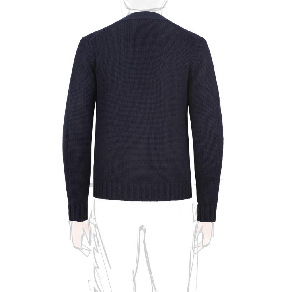 Rubinacci Cardigan cashmere blu Offerta speciale della fabbrica