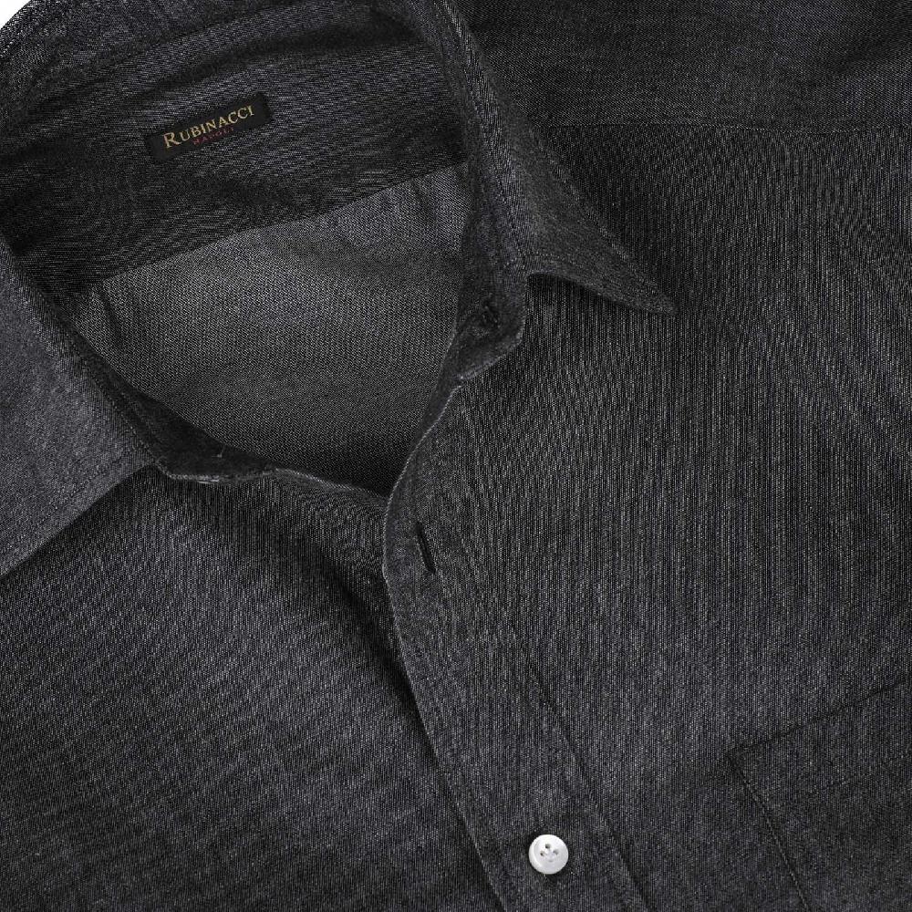 Rubinacci Camicia jeans grigio Super sconto