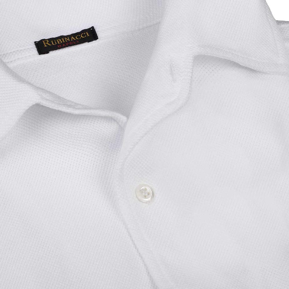 Rubinacci Camicia in piquet bianca 2025