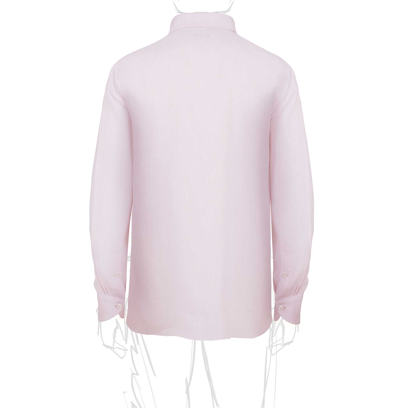 Rubinacci Camicia lino rosa Qualità