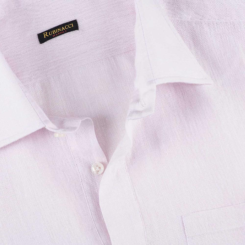 Rubinacci Polo in lino rosa Vendita