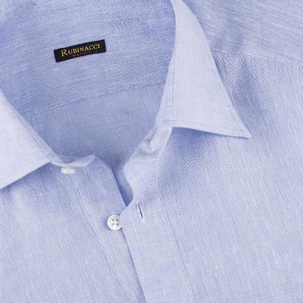 Rubinacci Polo in lino cielo Promozione