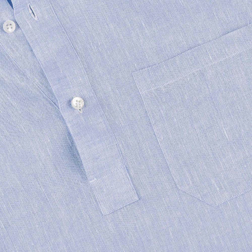 Rubinacci Polo in lino cielo Promozione