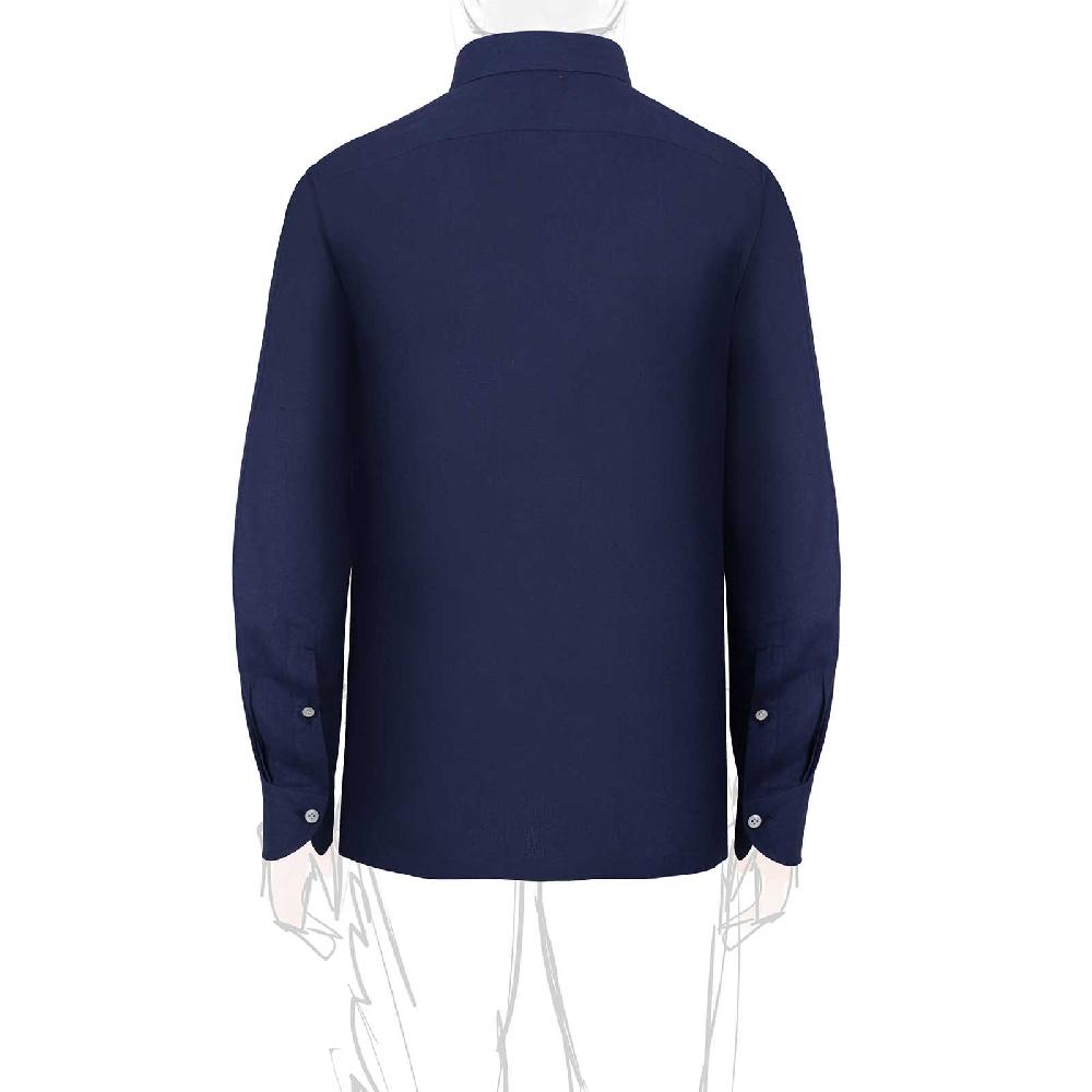 Rubinacci Polo in lino bluette Spedizione Gratuita