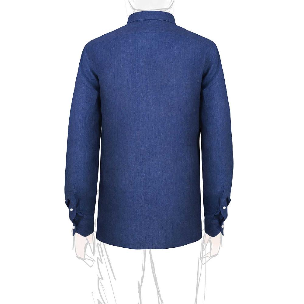 Rubinacci Camicia jeans in lino Pezzi Unici
