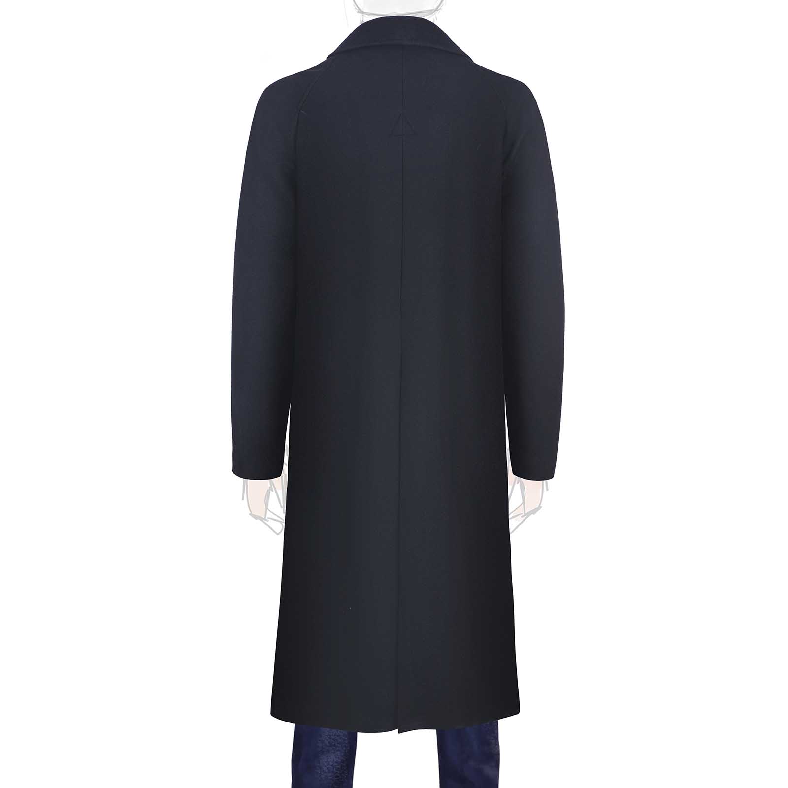 Rubinacci Cappotto raglan in lana skyfall blu Promozione Limitata