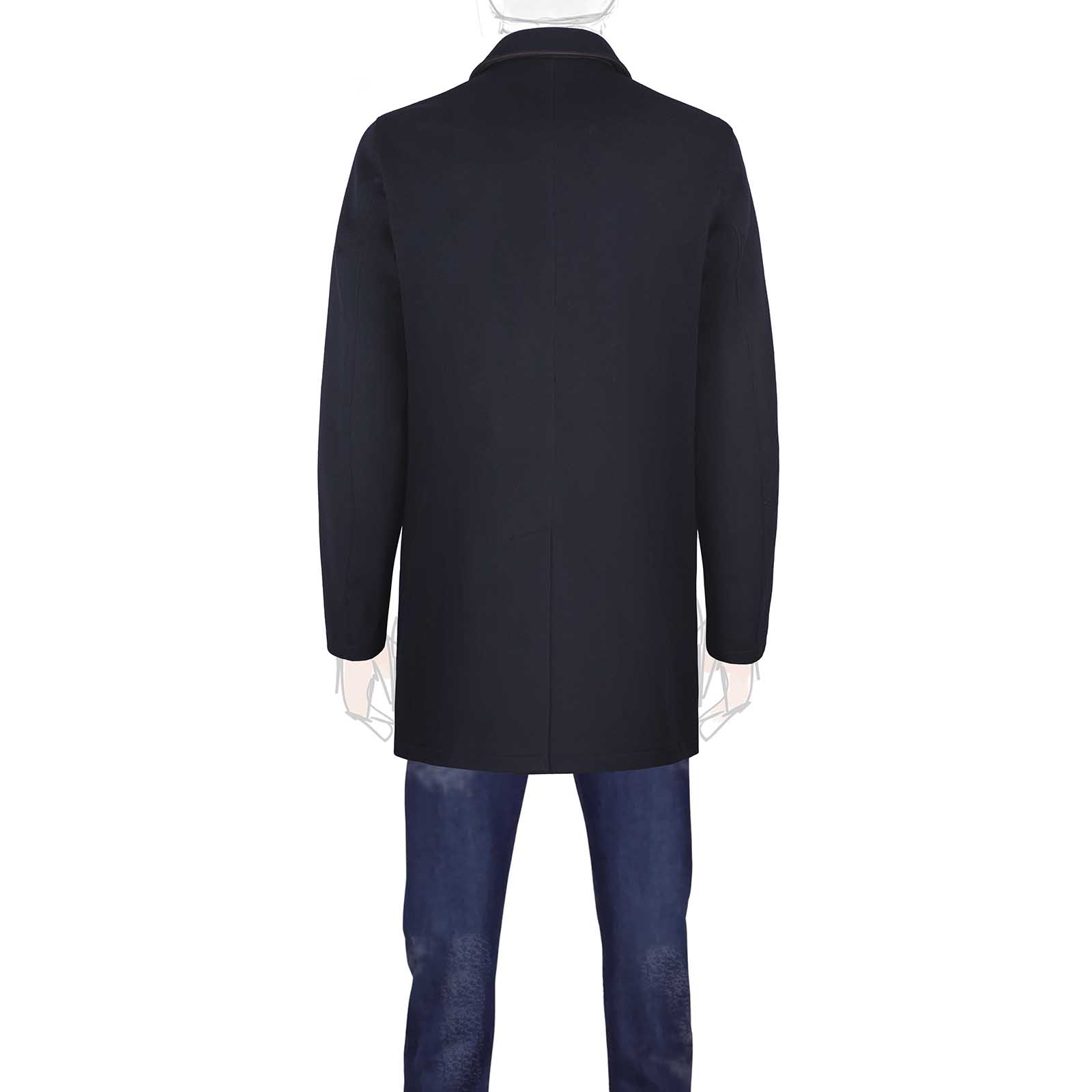 Rubinacci Giaccone in cashmere blu Novità