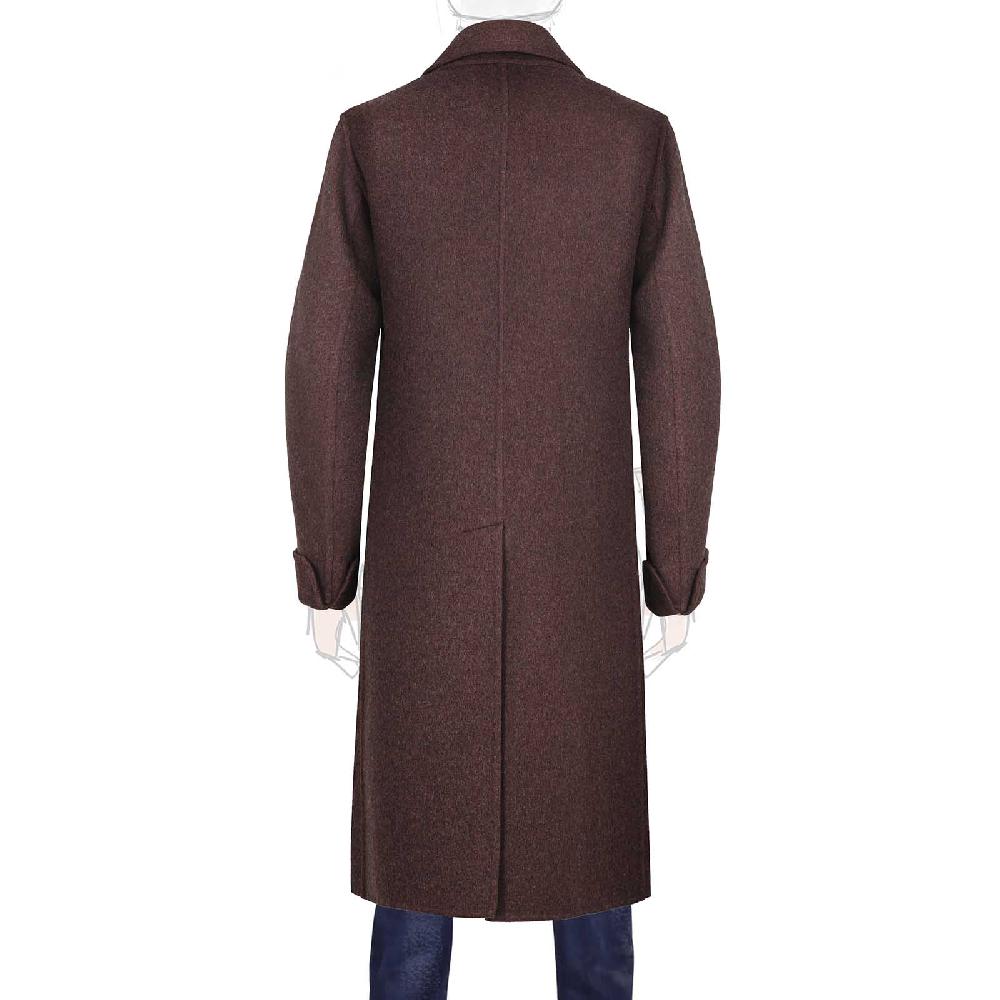 Rubinacci Cappotto doppio petto in cashmere bordeaux Limited Edition Online