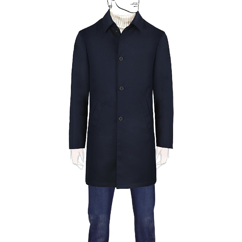 Rubinacci Impermeabile blu Saldi