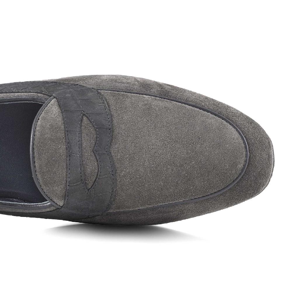 Rubinacci Mocassino alaska grigio Spedizione gratuita
