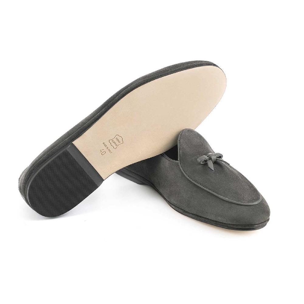 Rubinacci Marphy velour grigio Grande vendita