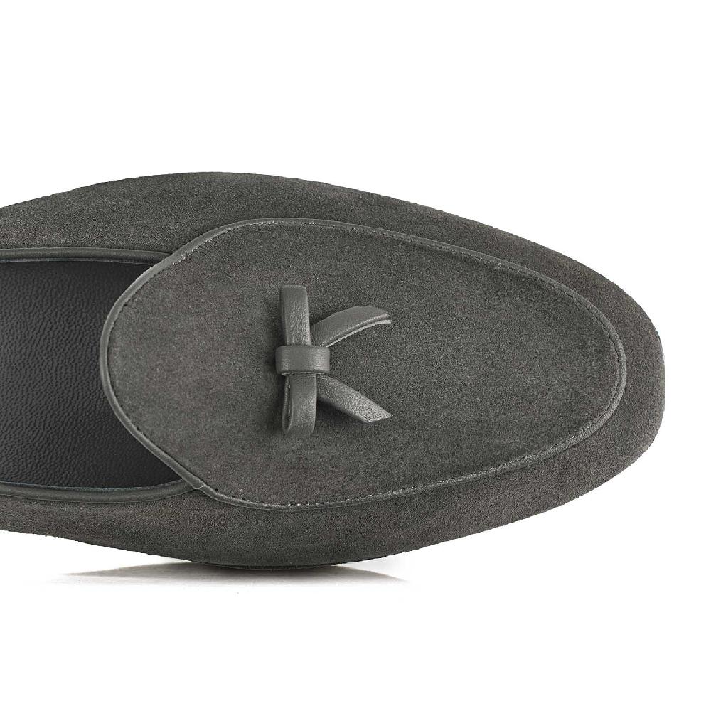 Rubinacci Marphy velour grigio Grande vendita