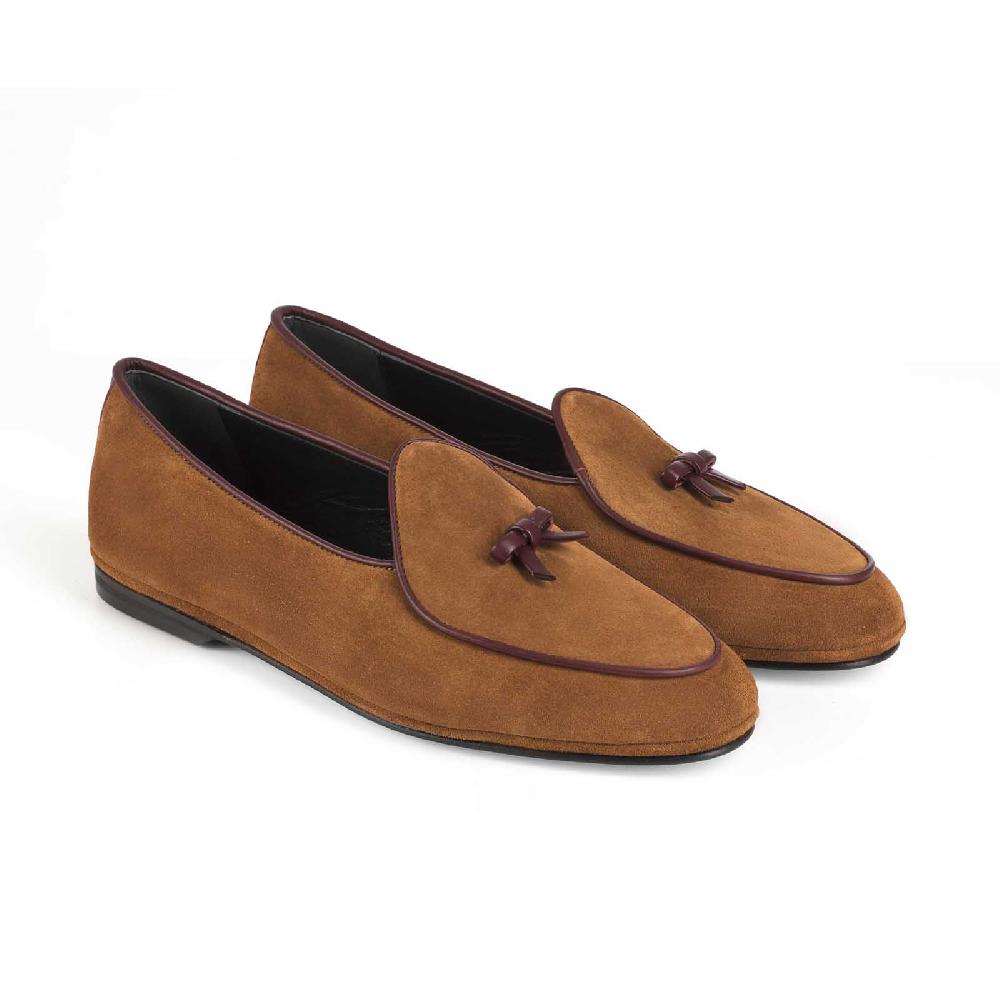 Rubinacci Marphy velour marrone chiaro