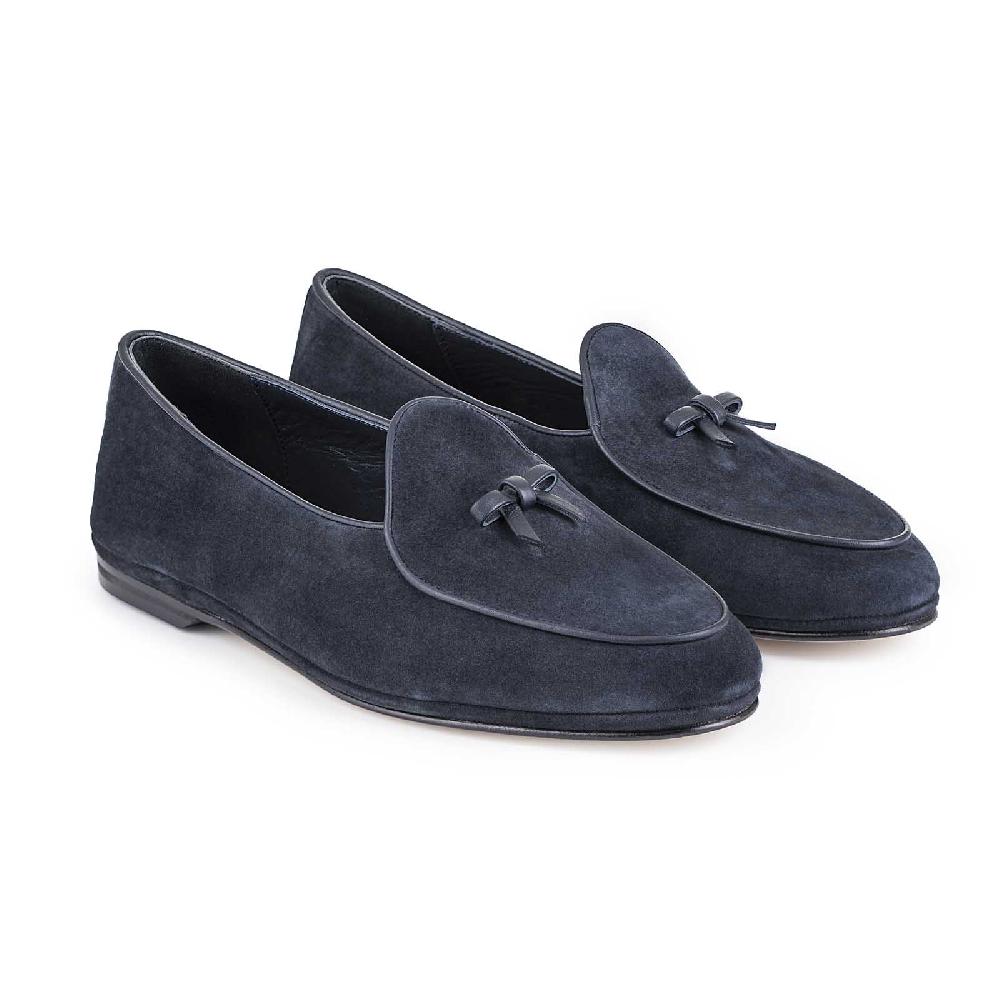Rubinacci Marphy velour blu Vendite stagionali