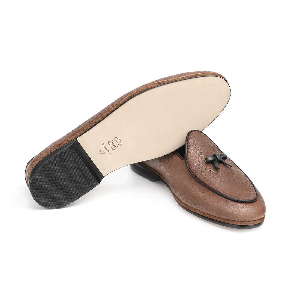 Rubinacci Marphy capretto cognac Offerta San Valentino