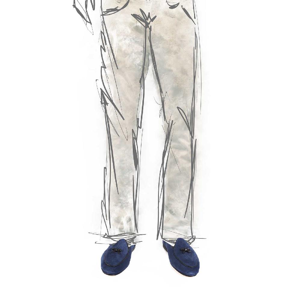 Rubinacci Marphy velour blu chiaro Vendita calda