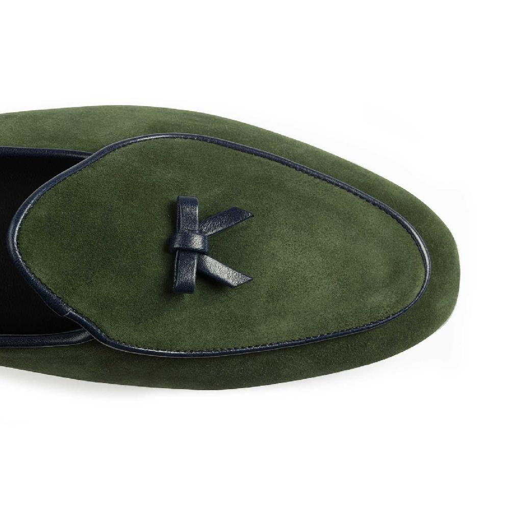Rubinacci Marphy velour verde Latest fashion