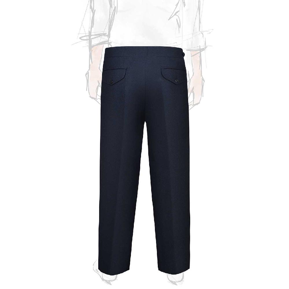Rubinacci Pantalone genny in flanella blu Offerte speciali