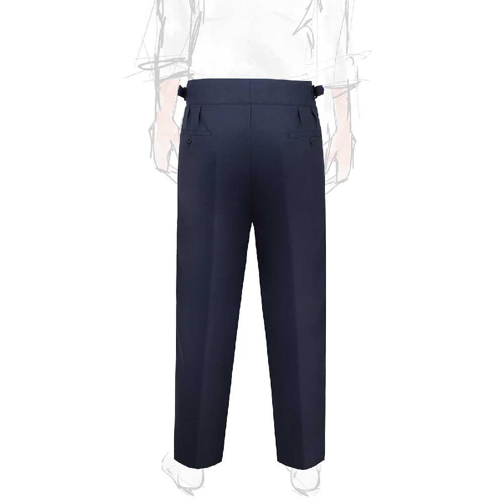 Rubinacci Pantalone manny in hopsack blu Enormi risparmi