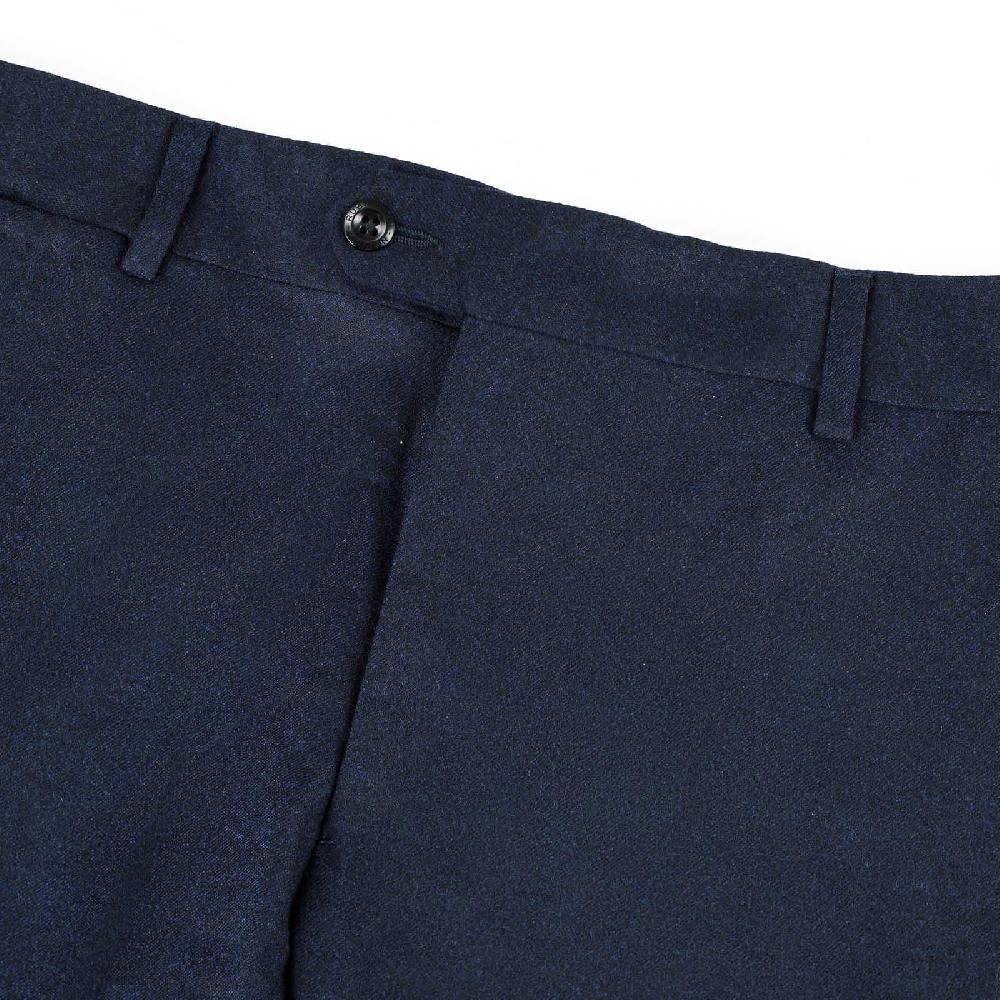 Rubinacci Pantalone in flanella blu Sconti VIP