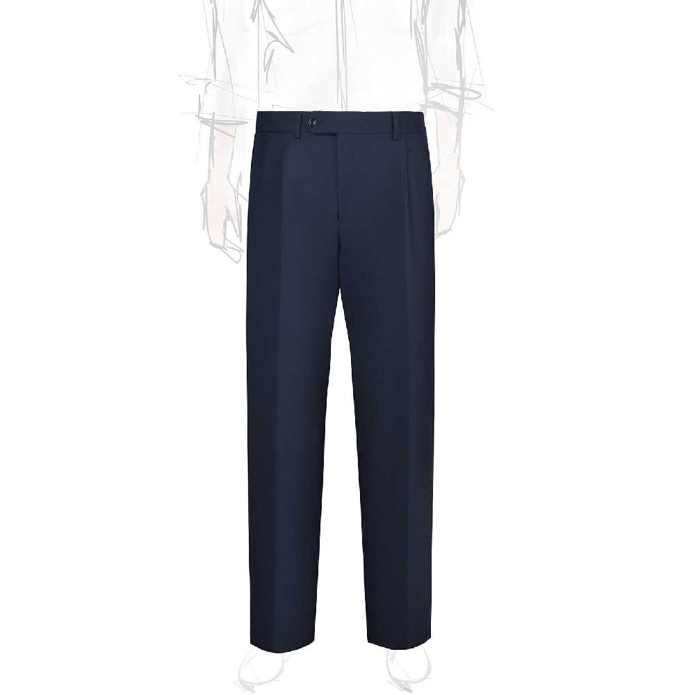 Rubinacci Pantalone 2 pinces in tasmania blu