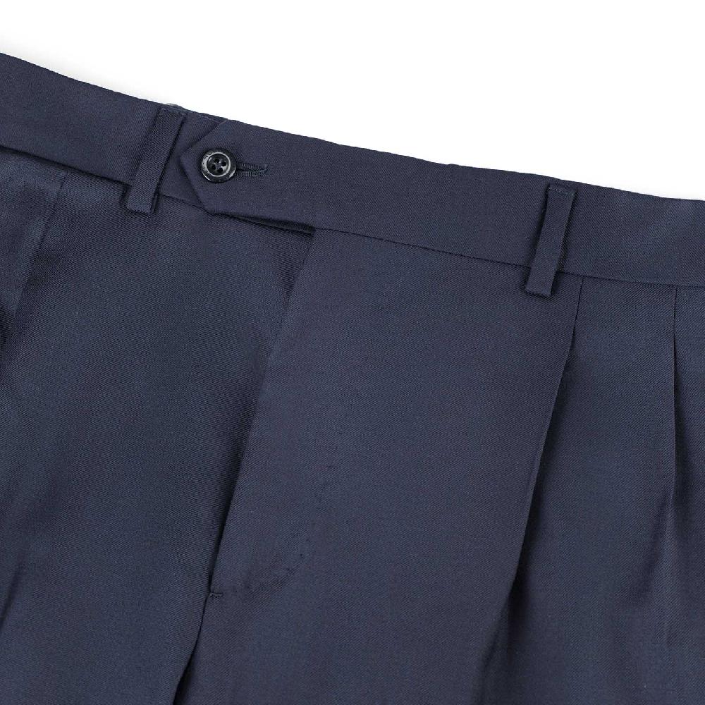 Rubinacci Pantalone 2 pinces in tasmania blu Super Saving Price