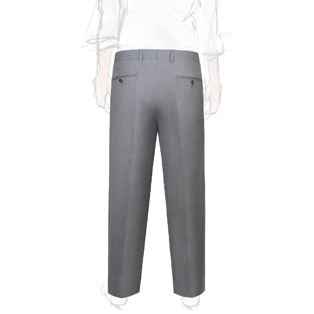 Rubinacci Pantalone 2 pinces in tasmania grigio medio Rilascio limitato