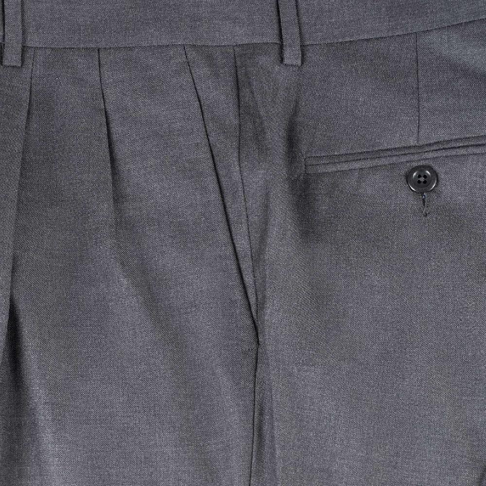 Rubinacci Pantalone 2 pinces in tasmania grigio scuro Ultimi tre giorni