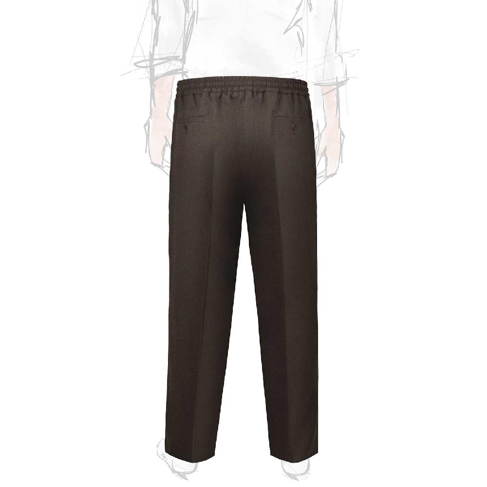 Rubinacci Pantalone leisure in flanella cioccolato ACQUISTA ORA