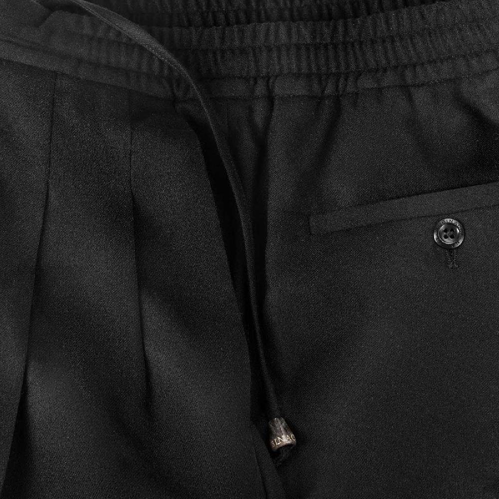Rubinacci Pantalone leisure in flanella nero Ultimo giorno