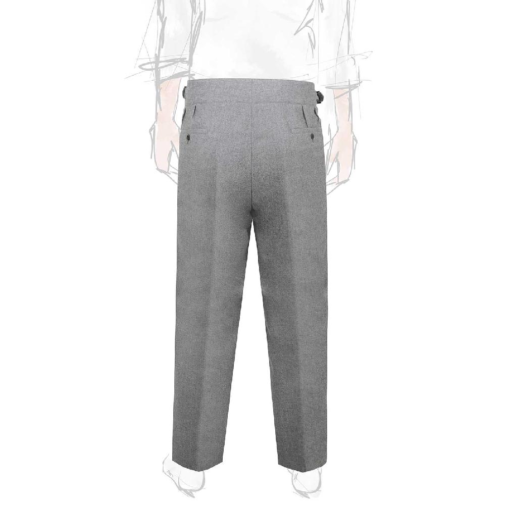Rubinacci Pantalone manny in flanella grigio chiaro Fino al 60% di sconto
