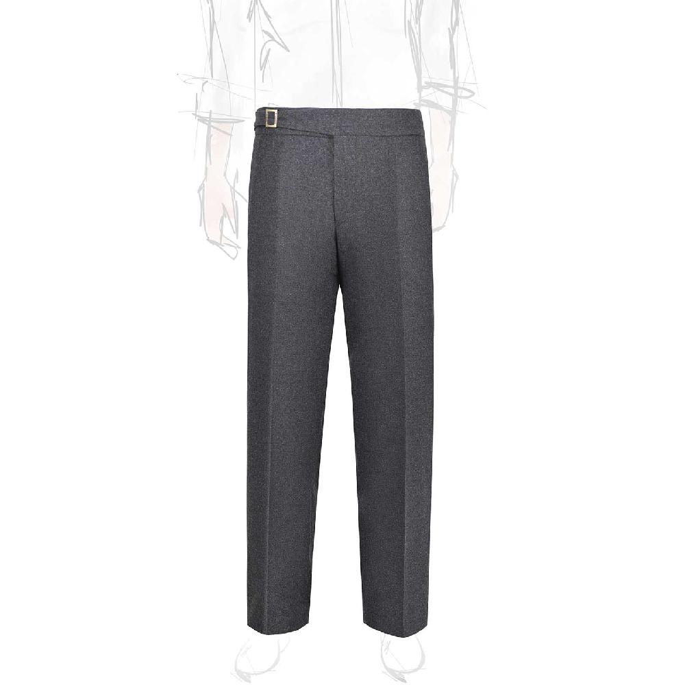 Rubinacci Pantalone genny in flanella grigia Fino al 65% di sconto