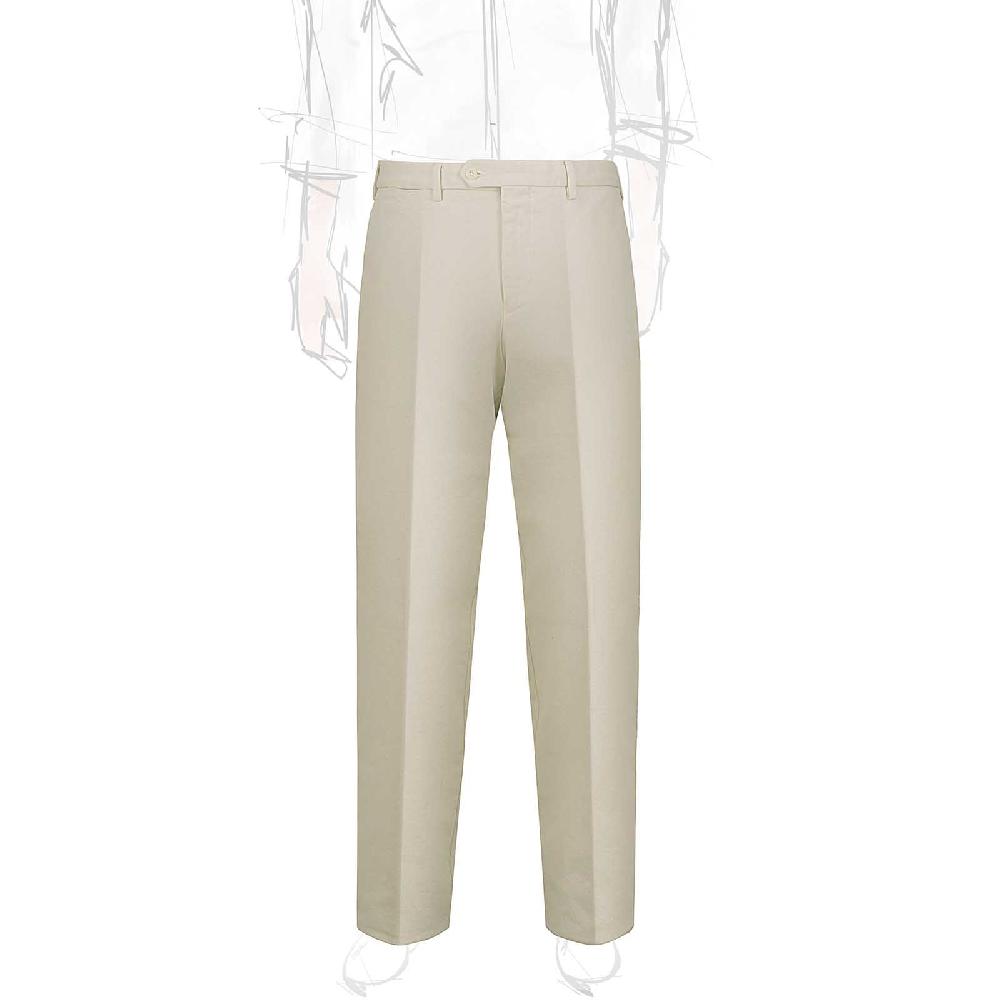 Rubinacci Pantalone in cotone panna Fino al 55% di sconto