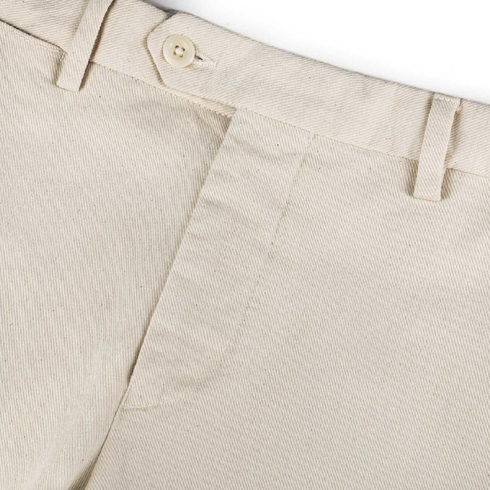 Rubinacci Pantalone in cotone panna Fino al 55% di sconto