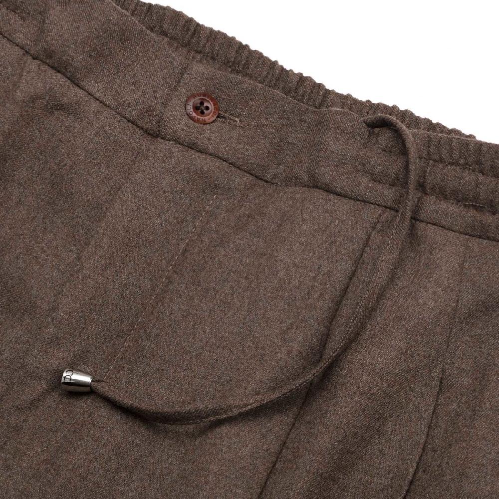 Rubinacci Pantalone leisure in flanella nocciola Discount Store per i nuovi prodotti