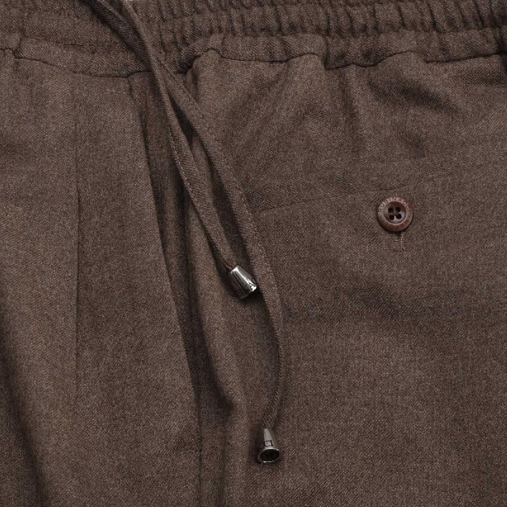 Rubinacci Pantalone leisure in flanella nocciola Discount Store per i nuovi prodotti