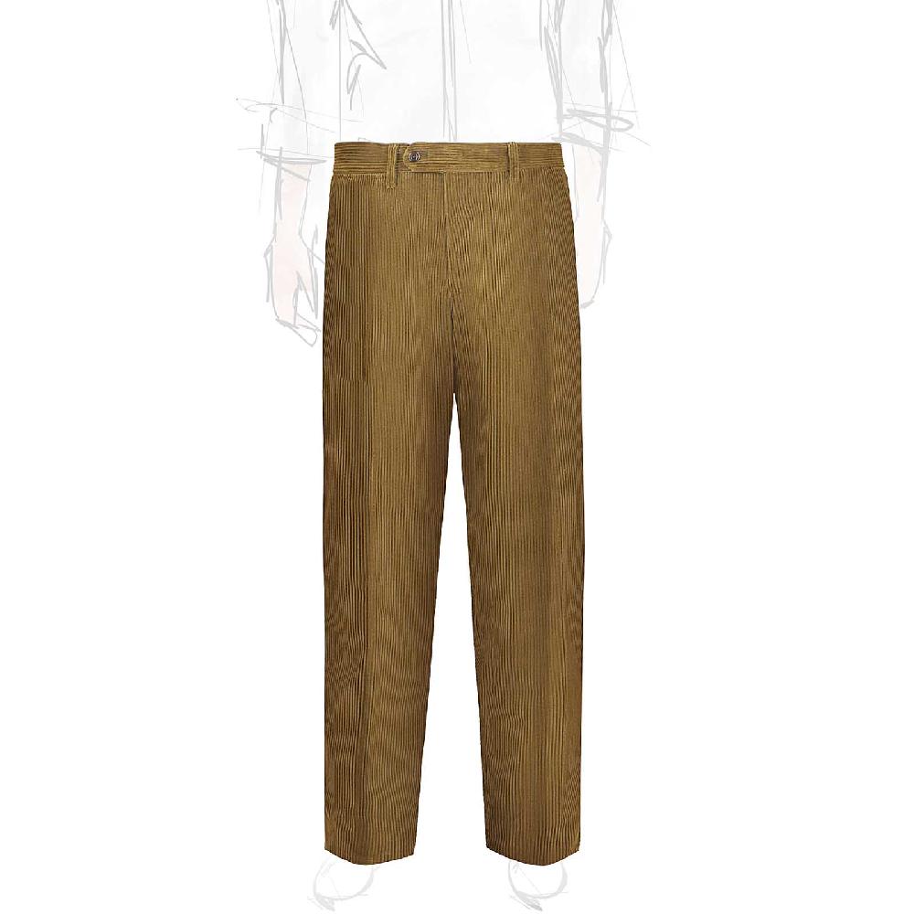 Rubinacci Pantalone in velluto a coste visone Super sconto